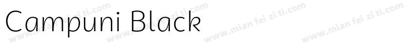 Campuni Black字体转换